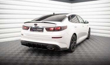 Центральний дифузор на задній бампер Street Pro Kia Optima Mk4 рестайл фото