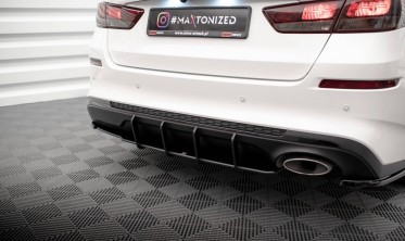 Центральний дифузор на задній бампер Street Pro Kia Optima Mk4 рестайл фото