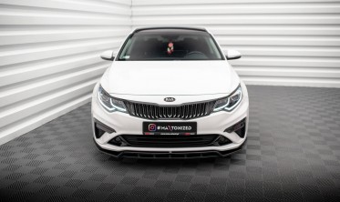 Тюнинговая накладка под передний бампер Kia Optima Mk4 рестайл вер. 1 фото