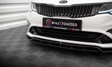 Тюнинговая накладка под передний бампер Kia Optima Mk4 рестайл вер. 1 фото