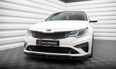 Тюнинговая накладка под передний бампер Kia Optima Mk4 рестайл вер. 1 фото