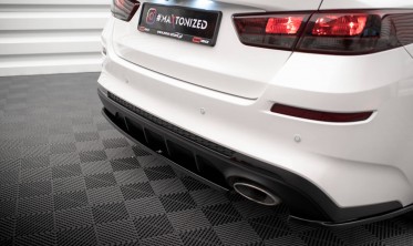 Тюнінгова накладка на задній бампер Kia Optima Mk4 рестайлінг фото