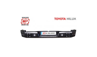 Стальной задний бампер HD с длинными боками Toyota Hilux Revo (2016-...) фото