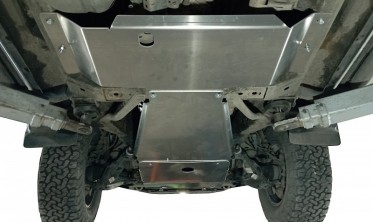 Комплект защит днища Toyota Land Cruiser Prado J120, 125 с дизельным мотором фото