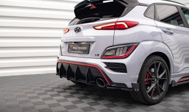 Центральный диффузор на задний бампер Street Pro Hyundai Kona N Mk1 фото