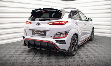 Центральный диффузор на задний бампер Street Pro Hyundai Kona N Mk1 фото