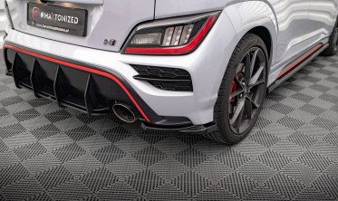 Боковые накладки на задний бампер Hyundai Kona N Mk1 вер. 1 фото