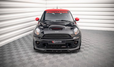 Нижняя накладка на передний бампер Mini Cooper R56 John Cooper Works вер. 3 фото