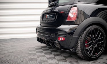 Центральный диффузор заднего бампера Mini Cooper R56 John Cooper Works фото