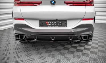 Нижняя тюнинг накладка на задний бампер BMW X6 G06 M-pack фото
