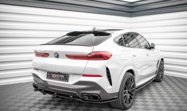 Нижняя тюнинг накладка на задний бампер BMW X6 G06 M-pack фото