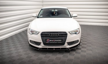 Тюнинговая накладка на передний бампер Audi A5 Coupe 8T рестайл вер. 1 фото