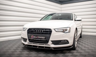 Тюнинговая накладка на передний бампер Audi A5 Coupe 8T рестайл вер. 1 фото