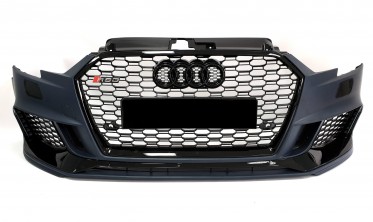 Передній тюнінг бампер Audi A3 8V рестайл седан у стилі RS фото