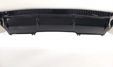 Дифузор заднього бампера Audi A4 B9, чорний фото