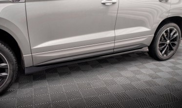 Бічні тюнінгові накладки на пороги Skoda Karoq Mk1 рестайл Sportline фото