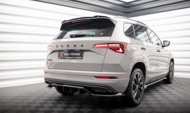 Тюнинг накладка на задний бампер Skoda Karoq Mk1 рестайл версия Sportline фото