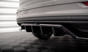 Тюнинг накладка на задний бампер Skoda Karoq Mk1 рестайл версия Sportline фото