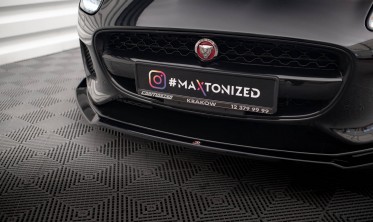 Нижняя накладка под передний бампер Jaguar F-Type Mk1 послерестайл вер. 2 фото