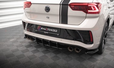 Центральна накладка заднього бампера Street pro VW T-Roc MK1 рестайл R версія фото
