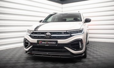Тюнинговая накладка под передний бампер VW T-Roc Mk1 рестайл R версия фото