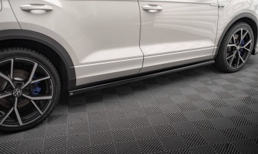 Боковые листвы (накладки) под пороги VW T-Roc Mk1 рестайл R версия фото