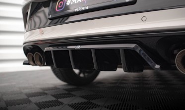 Центральний дифузор на задній бампер VW T-Roc Mk1 рестайл R версія фото