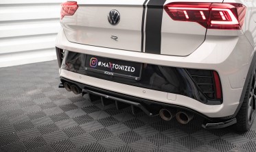 Центральний дифузор на задній бампер VW T-Roc Mk1 рестайл R версія фото