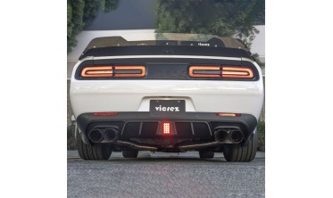 Дифузор заднього бампера Dodge Challenger (2015-2023) led фото
