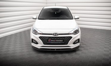 Тюнинговая накладка на передний бампер Hyundai I20 Mk2 рестайл фото
