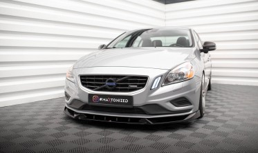 Тюнинговая накладка на передний бампер Volvo S60 Mk2 R-Design вер. 1 фото