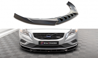 Тюнинговая накладка на передний бампер Volvo S60 Mk2 R-Design вер. 1 фото