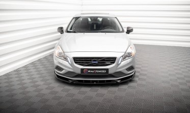 Тюнинговая накладка на передний бампер Volvo S60 Mk2 R-Design вер. 1 фото