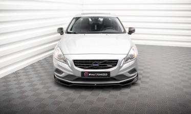 Нижній дифузор на передній бампер Volvo S60 Mk2 R-Design вер. 2 фото
