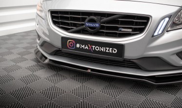 Нижній дифузор на передній бампер Volvo S60 Mk2 R-Design вер. 2 фото