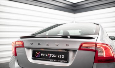Тюнинговый спойлер на крышку багажника Volvo S60 Mk2 версия R-Design фото