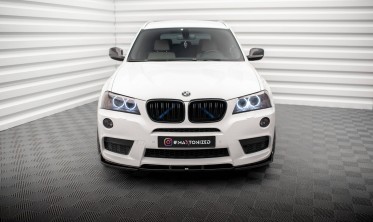 Тюнінгова накладка на передній бампер BMW X3 F25 M-Pack фото