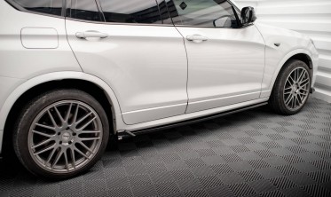Боковые листвы (накладки) под пороги BMW X3 F25 версия M-Pack фото