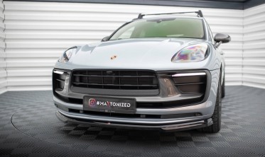 Тюнінгова накладка на передній бампер Porsche Macan Mk1 рестайл 2 фото