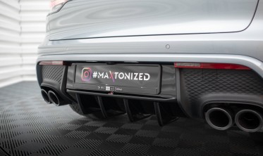 Центральная накладка на задний бампер Porsche Macan Mk1 рестайл 2 с 2021 года фото