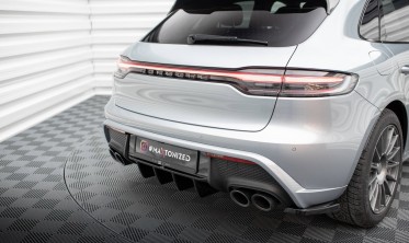 Центральная накладка на задний бампер Porsche Macan Mk1 рестайл 2 с 2021 года фото