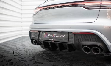 Центральная накладка на задний бампер Porsche Macan Mk1 рестайл 2 с 2021 года фото