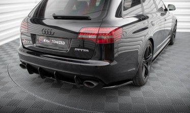 Боковые накладки на задний бампер Audi RS6 Avant C6 фото