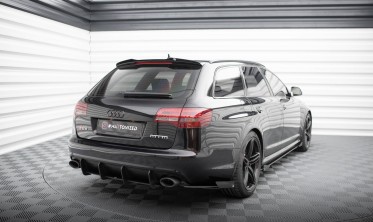 Боковые диффузоры + накладки на задний бампер Street Pro Audi RS6 Avant C6 фото