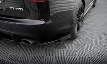 Боковые диффузоры + накладки на задний бампер Street Pro Audi RS6 Avant C6 фото