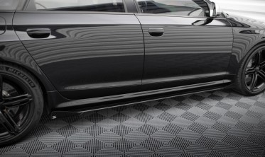 Листвы + накладки на боковые пороги Street Pro Audi RS6 Avant C6 фото