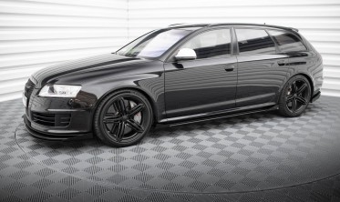 Листвы + накладки на боковые пороги Street Pro Audi RS6 Avant C6 фото