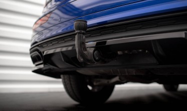 Накладка (диффузор) на задний бампер Audi Q5 S-Line SUV Mk2 послерестайл фото