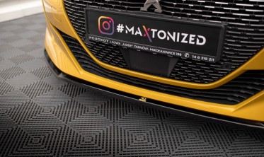 Нижня накладка під передній бампер Peugeot 208 Mk2 GT вер. 2 фото