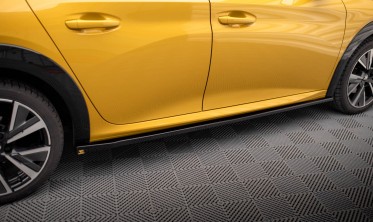 Тюнинговые листвы (накладки) на пороги Peugeot 208 Mk2 версия GT фото